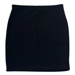 Forever21 Black Ribbed Mini Skirt